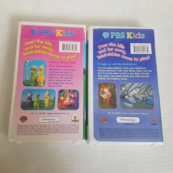 Teletubbies VHS Lot of 2: Bedtime Stories and Lullabies & dance with Teletubbies - Picture 2 of 3